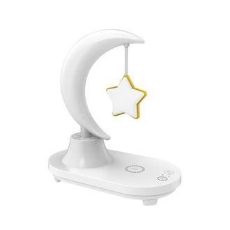 OEM Altavoz Led, L&aacute;mpara De Mesilla De Noche, Carga Inal&aacute;mbrica Para Tel&eacute;fono M&oacute;vil, Regalo Inteligente Para El D&iacute;a De San Valent&iacute;n, Estrellas