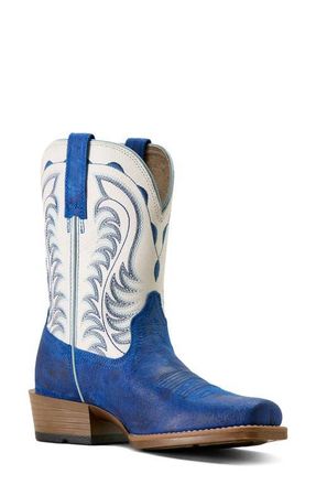 Ariat Salina Narrow Cutter Toe Western Boot in Blueberry at Nordstrom, Size 7.5