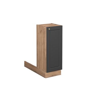 Vicco Isla De Cocina Fame-line, Antracita-oro, 30 Cm Sin Encimera