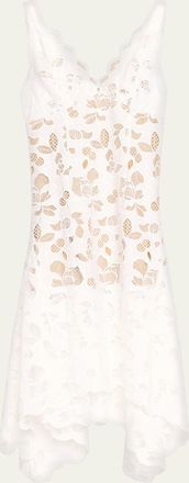 Monse Eyelet Lace Double Strap Midi Dress