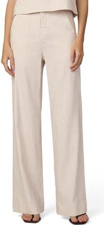 Joe's The Clean Stripe Wide Leg Linen Blend Pants in Mirco Stripe at Nordstrom, Size 25