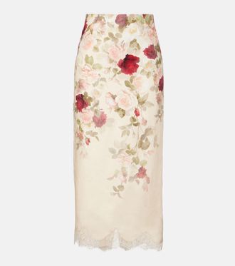 スカート Zimmermann 'Matchmaker Floral Flare' skirt Zimmermann Matchmaker Floral Flare Skirt | Designer