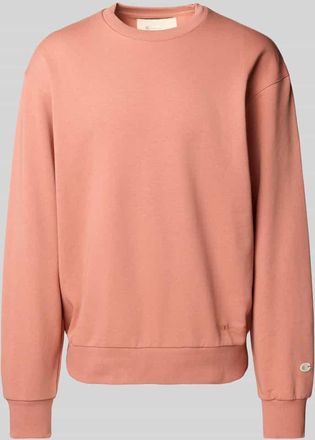Champion Sweatshirt mit Label-Stitching in Apricot, Gr&ouml;&szlig;e XL