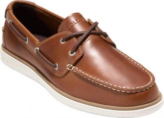 Cole Haan Mens Grandpro Windward Boat Shoe In British Tan