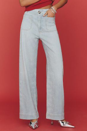 Maeve The Colette Full-Length Sparkle Jeans by Maeve