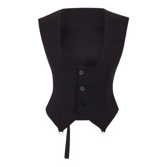 Ssheena Ssheena, Jassen, Dames, Zwart, L, Tailored Vest