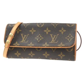 Louis Vuitton Twin Monogram Canvas Brown Canvas Handbag (Pre-Owned)