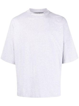 Palm Angels T-shirt con logo - Grigio