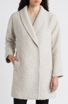 Eileen Fisher Shawl Collar Coat in Almond at Nordstrom Rack, Size Large