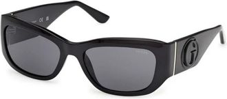 Guess Rechthoekige Zonnebril - Dames - Zonnebrillen - Zwart - 56 MM - Accessoires