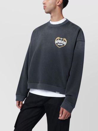 Represent graphic print cotton crew neck sweatshirt