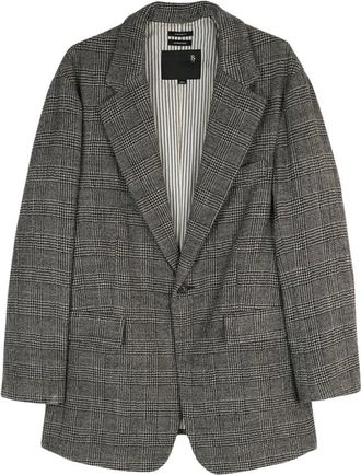 R13 Blazer Oversized Ragged - Jackets - Mujer - Negro - M