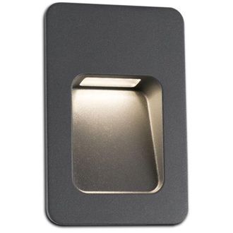 Faro Barcelona Nase Empotrable De Pared Gris Oscuro 70399