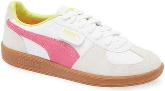 Puma Palermo Sneaker in Puma White/Fluro Pink at Nordstrom, Size 6.5