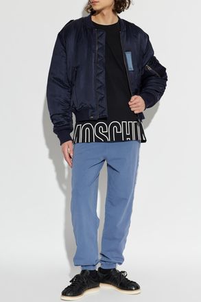 Moschino Track Pants With Side Stripes, Mens, Blue