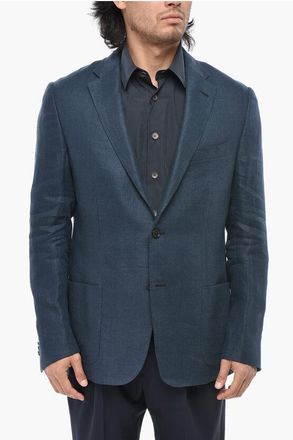 Corneliani Unlined Pure Linen Blazer GATE size 52