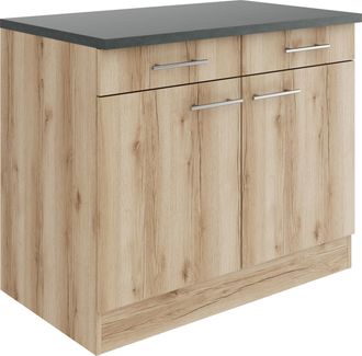 Optifit Unterschrank »Bella« Breite 100 cm, mit 2 Türen und 2 Schubkästen