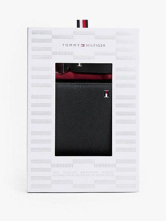 Tommy Hilfiger Leather Card Holder And Key Fob Set