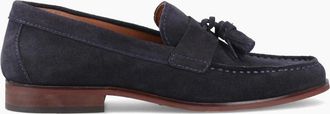 base Mens Flint Mens Tassle Loafers - Navy - Size: 11