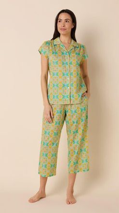 The Cats Pajamas Voile Capri Set in Selene at Nordstrom, Size X-Small