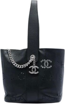 Chanel Bolso Cubo Perforado Pre-owned - Pre-owned - Mujer - Negro - ONE SIZE