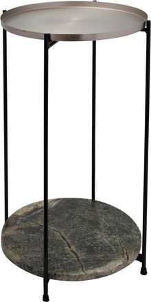 Kayoom Beistelltisch »Louisa 125, Beistelltisch aus Metall und Marmor, attraktives Design« 1 Stk. tlg. Dekorativ, edle Marmorplatte und Metalltablett, stilvo