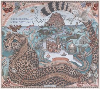 Sabina Savage The Celestial Steed Silk Twill Scarf