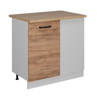 Vicco Armario De Esquina R-line, Roble Dorado, 86 Cm Et Roble
