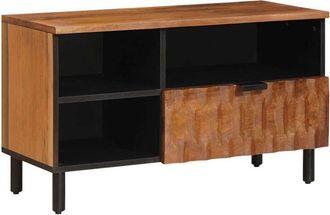 vidaXL TV Cabinet Acacia Brown Finish 80 x 33 x 46 cm Solid Mango Wood vidaXL