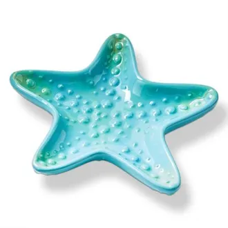 Tag Starfish Earthenware Trinket Dish Decorative Box Multi 5.5 x 5.38 x 0.75 in in Multicolored at Nordstrom