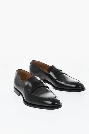 Dior Leather Penny Loafers with Transparent Monogram Motif size 39,5