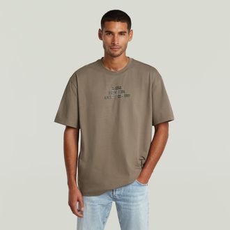 G-Star Multi Technique Relaxed T-Shirt - Bruin - Heren