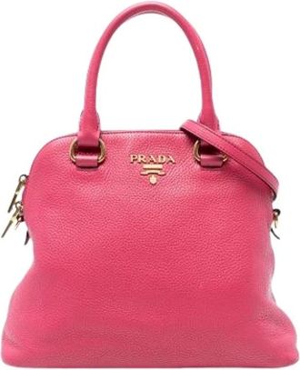 Prada Pre-owned Handbags, female, Pink, Size: ONE SIZE Pre-owned Satchel