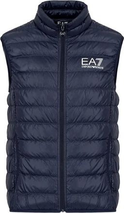 Emporio Armani Down Vest - Heren - Bodywarmers - Blauw - XS - Leer - Jassen