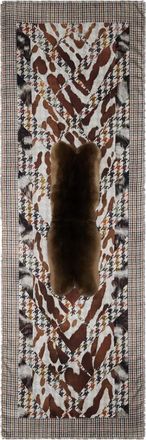 Pierre-Louis Mascia Sciarpa in pied-de-poule - Marrone