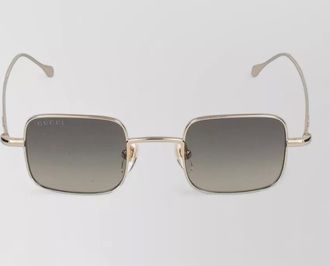Gucci sunglasses square metal frame grey lenses gg1813s