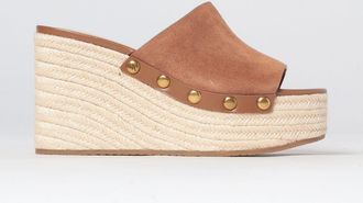 Michael Kors Mules con zeppa Mayes in camoscio
