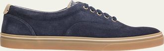 Brunello Cucinelli Mens Suede Low-Top Sneakers