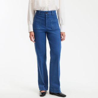 La Redoute Collections Bootcut jeans, hoge taille