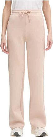 Guess Broeken, Dames, Beige, XS, Polyester, Brenda Trainingsbroeken