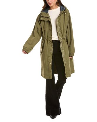 Shelli Segal Crinkle Raincoat