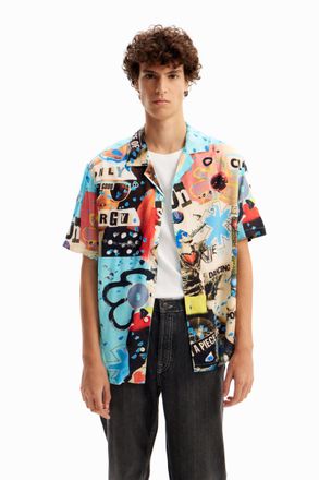 Desigual Mens Cam_Philp T-Shirt, Blue, L