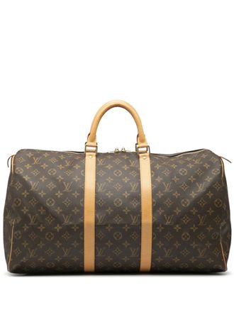 Louis Vuitton 2001 Monogram Keepall 50 travel bag - Marrone