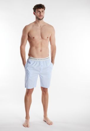 Tom Tailor Bermudas TOM TAILOR Dakota, Herren, Gr. 56 (XXL), N-Gr, blau, Popeline, Obermaterial: 100% Baumwolle, bequem kniefrei, Hosen Bermudas, Logobund, Seite