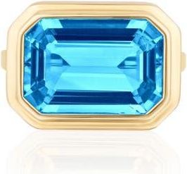Goshwara Manhattan East West Ring in Pale Blue at Nordstrom, Size 7