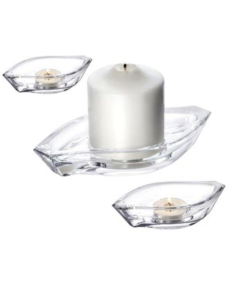 Kosta Boda Wave Votive 3Pc Set