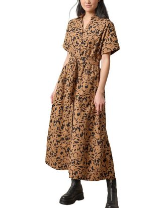 Lilla P Collared Maxi Shirt Dress