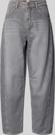 Brax Brax Barrel Jeans in verkürzter Passform Modell MEGAN in Hellgrau, Größe 44