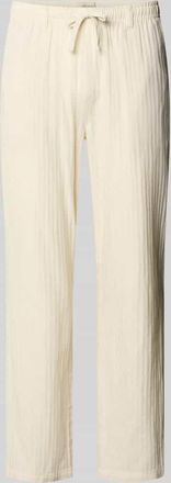 Blend Hose aus Leinen-Baumwoll-Mix Modell MAXIM in Offwhite, Gr&ouml;&szlig;e 3XL