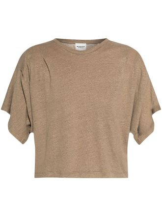 Isabel Marant Linnen T-shirt - Groen